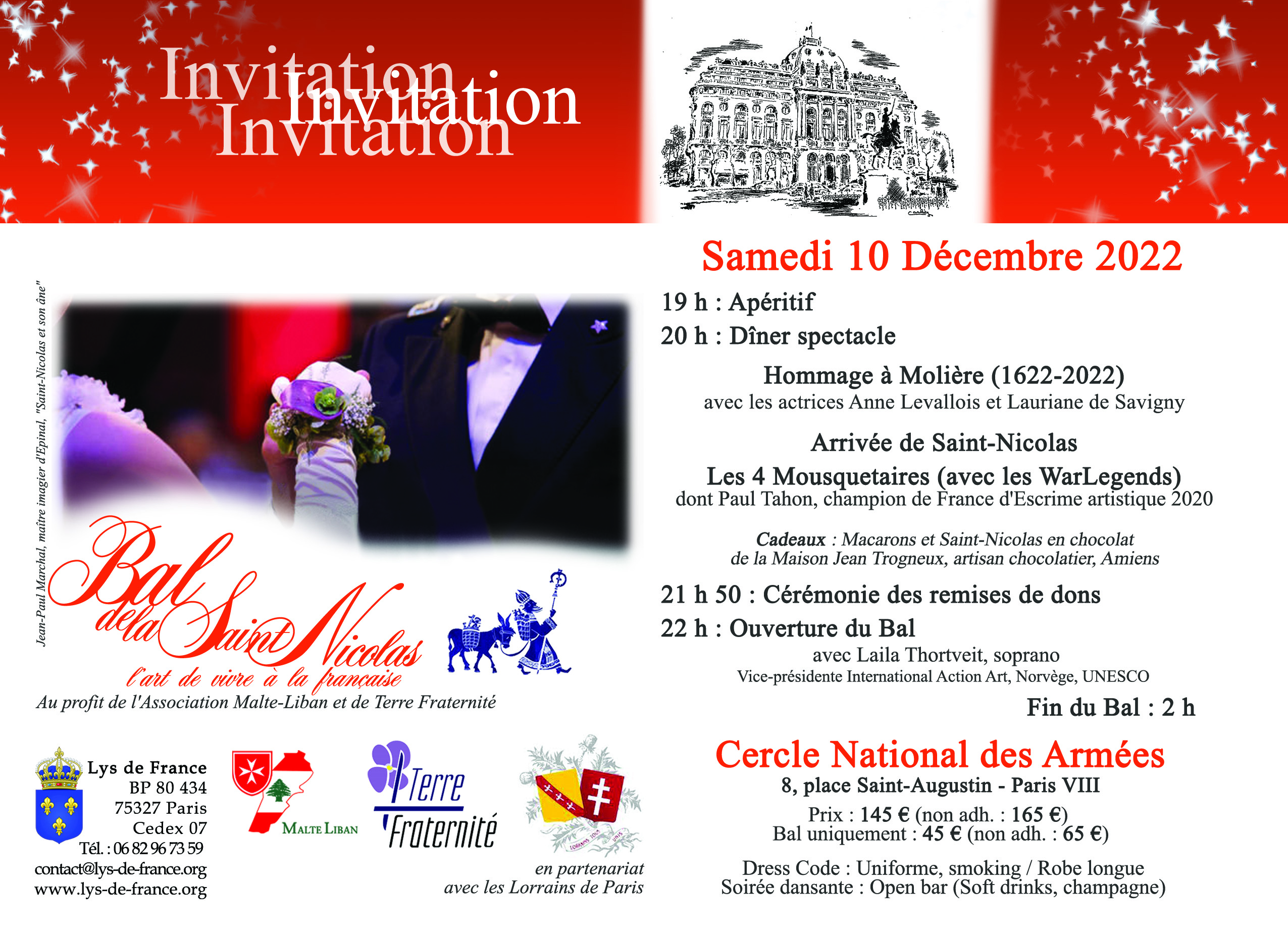 Invitation au Bal de la Saint Nicolas